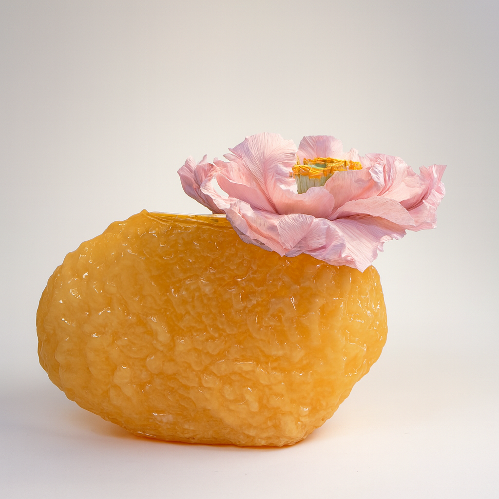 Corallo vase L (yellow)