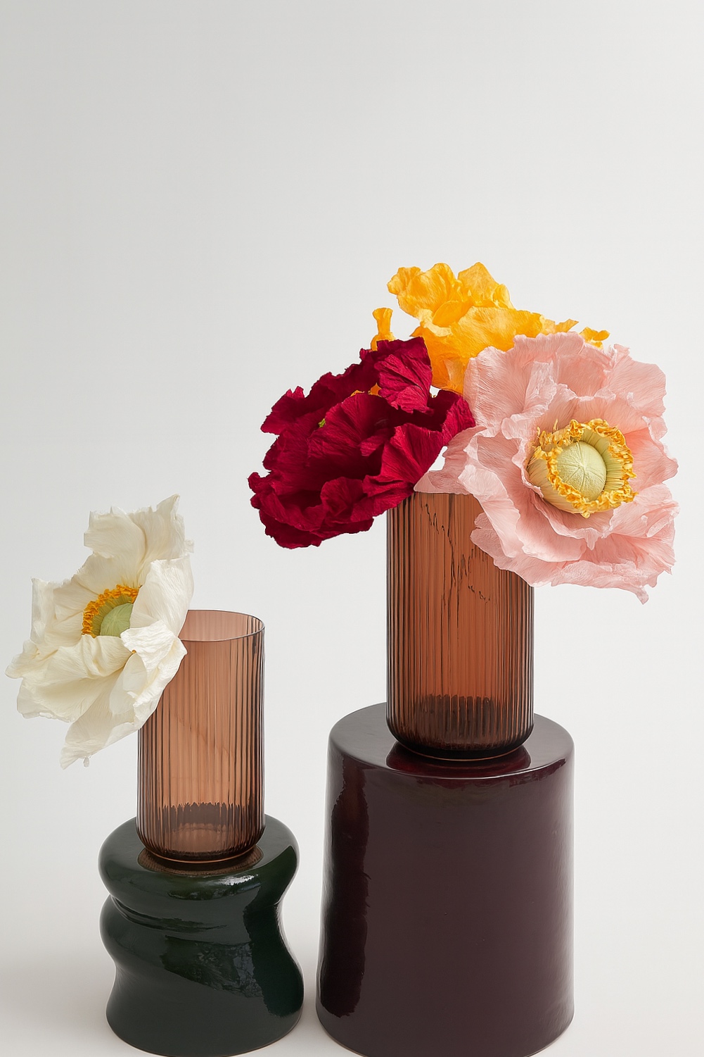 Lyngby Porcelæn vase L (burgundy)
